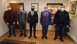 Sagitov'dan Başkan Koştu'ya ziyaret