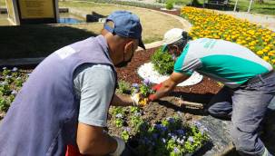 Buca'nın parklarında bahar zamanı 