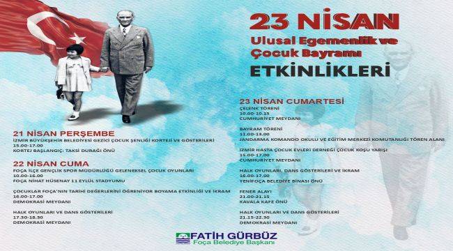 Foça'da 23 Nisan Coşkusu başladı