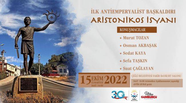 Aristonikos İsyanı Çiğli'de konuşulacak