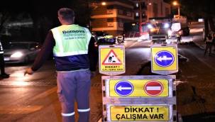 Bornova'da asfalt serimleri devam ediyor