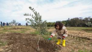 Gaziemir'de fidanlar toprakla buluştu