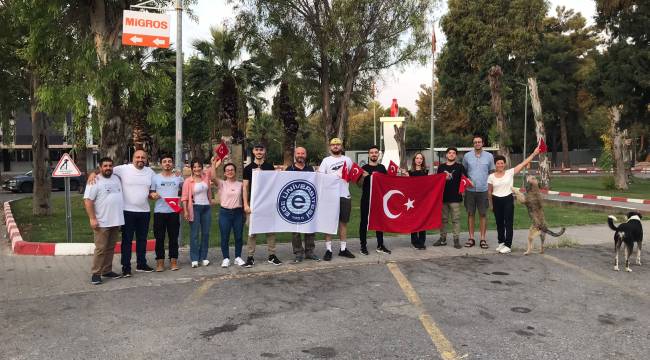 Ege Üniversitesi, "Kocatepe Zafer Yürüyüşü "ne katıldı