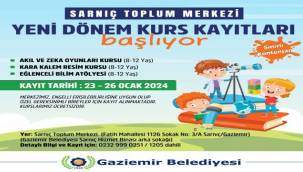 Sarnıç Toplum Merkezi'nde çocuk kurslarının kayıtları başladı