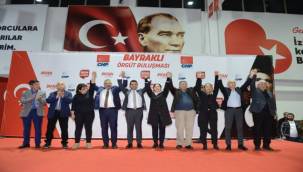 CHP Bayraklı örgütü tek yumruk!