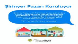 Şirinyer Pazar Yeri Yeni Yerinde 14 Temmuz'da Açılıyor