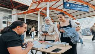 Gezici Kütüphane, Ege Üniversitesi Metro durağında
