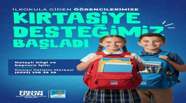 Narlıdere Belediyesi'nden Minik Öğrencilere Çanta ve Kırtasiye Desteği