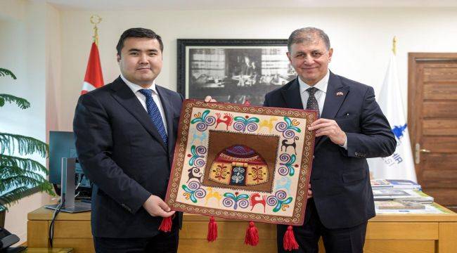 Başkan Tugay Kırgız Başkonsolos Toktobekoviç'i ağırladı