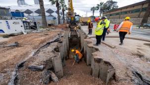 Alsancak'ta dev altyapı çalışması