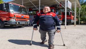"110 Yaşar"ın 24 yıllık itfaiyecilik öyküsü