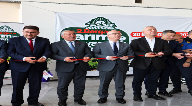 2. Bergama Tarım ve Hayvancılık Fuarı Törenle Açıldı
